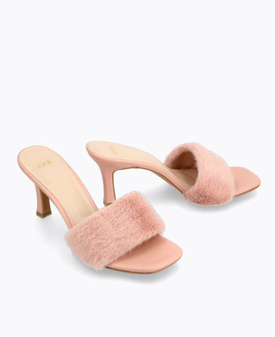 Delaney Heel Sandals - Pink