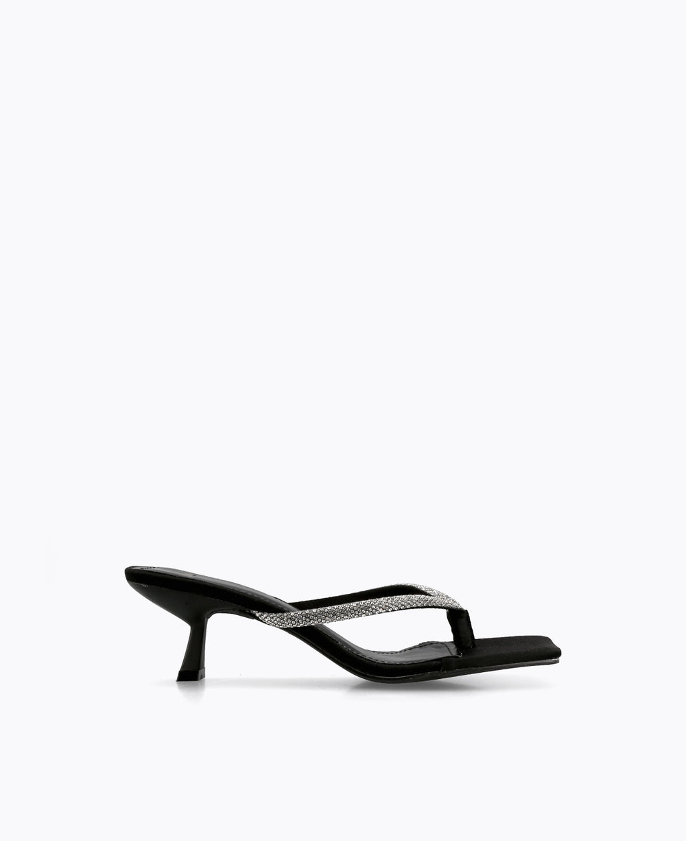 Kitten heel thong online sandals