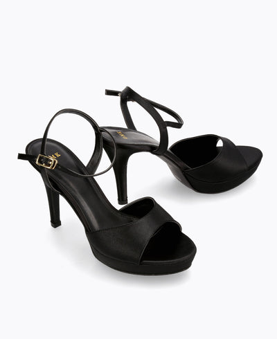 Selena Heel Sandals - Black