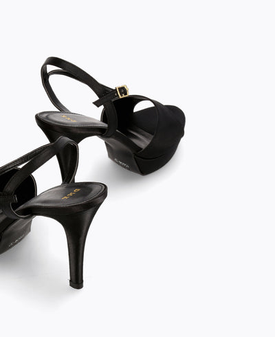 Selena Heel Sandals - Black