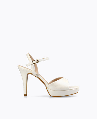 Selena Heel Sandals - White