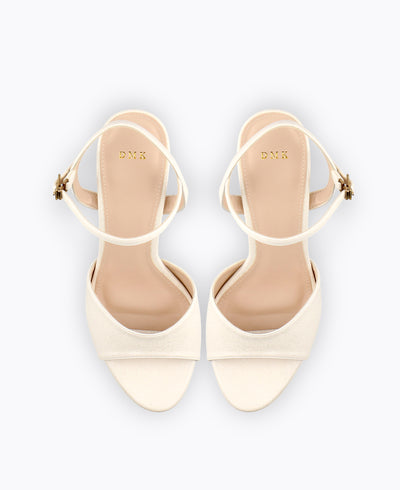 Selena Heel Sandals - White