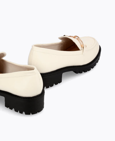 Alice Platform Loafers - Beige