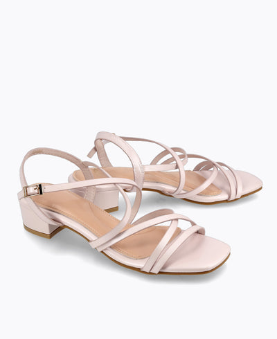 Ivy Strappy Heel Sandals - Pink