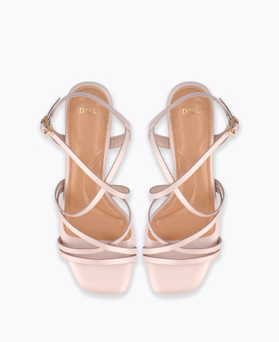 Ivy Strappy Heel Sandals - Pink