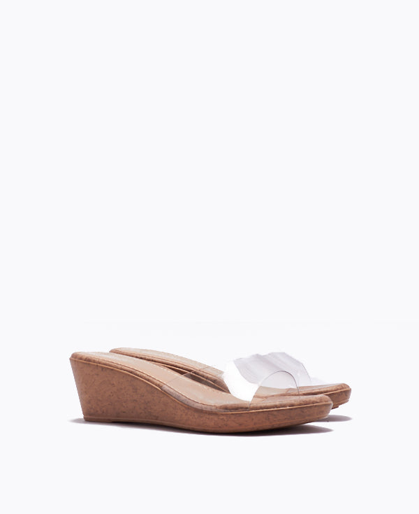 White wedge 2025 mule sandals