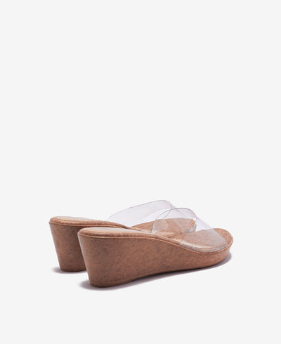 Brooke Wedge Heel Sandals - Pink