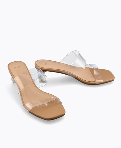 Daphne Transparent Heel Sandals