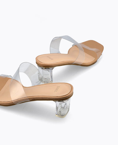 Daphne Transparent Heel Sandals