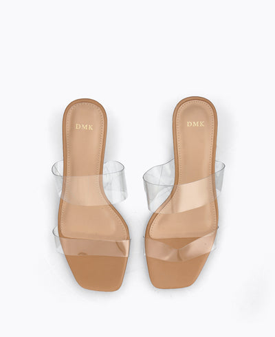 Daphne Transparent Heel Sandals