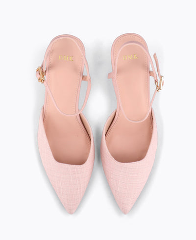 Crystal Clear Confidence Heel Pumps - Nude Pink