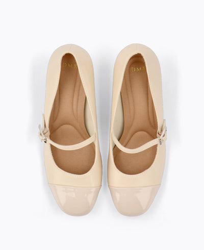 Clarice Mary Janes - Beige