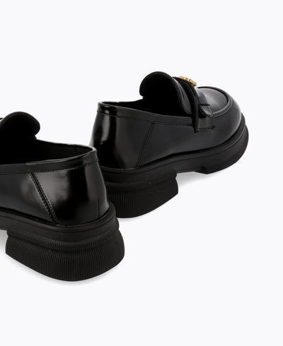 Darsha Platform Loafers - Black