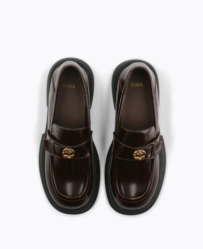 Darsha Platform Loafers - Brown