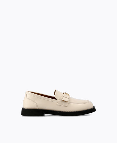 Heidi Platform Loafers - Beige