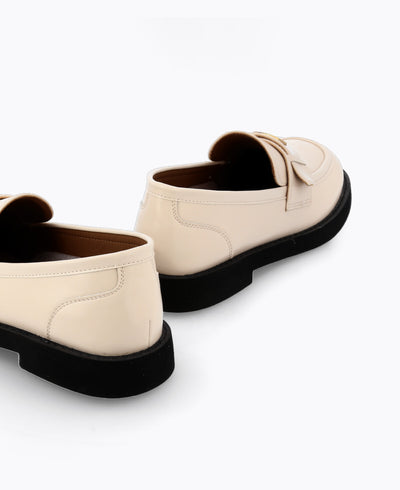 Heidi Platform Loafers - Beige