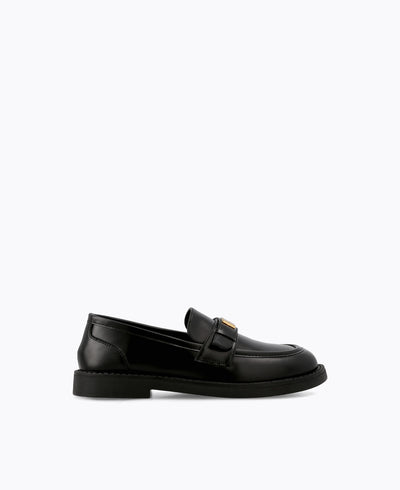 Heidi Platform Loafers - Black