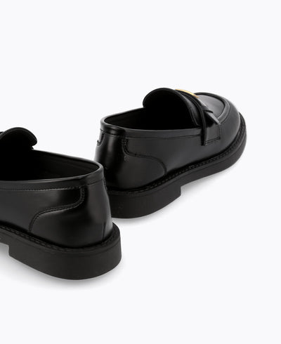 Heidi Platform Loafers - Black