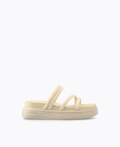 Zoey Platform Sandals - Beige