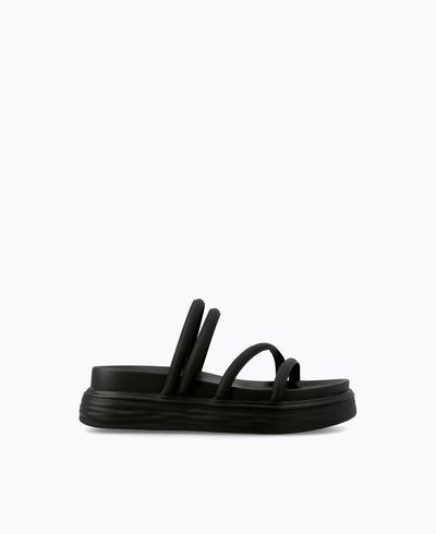 Zoey Platform Sandals - Black