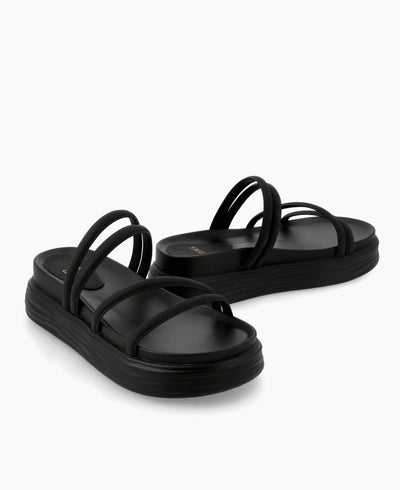 Zoey Platform Sandals - Black