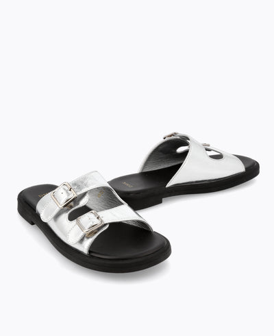 Polly Platform Sandals - Silver