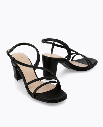 Celeste Heel Sandals - Black