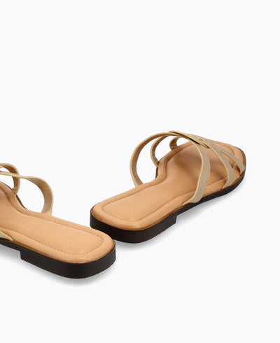 Blake Flat Sandals - Gold