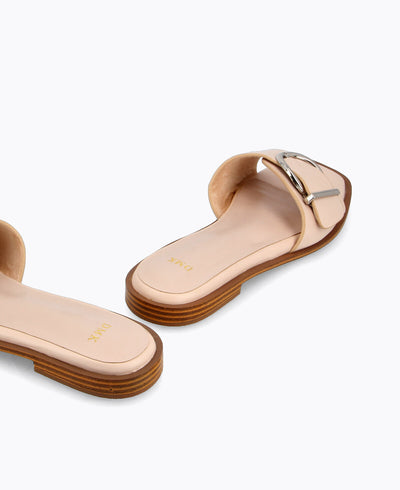 Lydia Flat Sandals - Beige