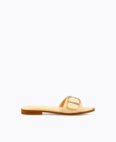 Lydia Flat Sandals - Yellow