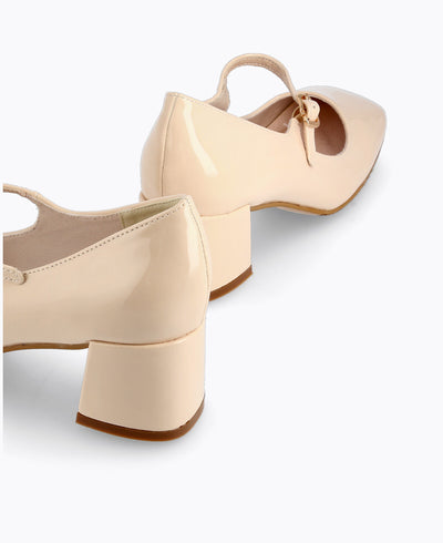 Dainty Delight Mary Janes - Beige