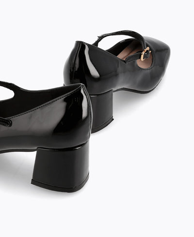 Dainty Delight Mary Janes - Black