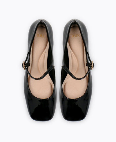 Dainty Delight Mary Janes - Black