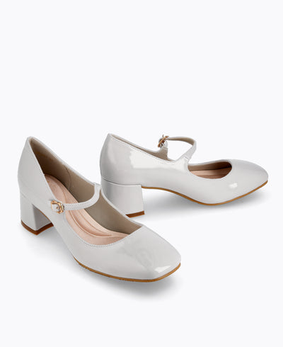 Dainty Delight Mary Janes - Grey