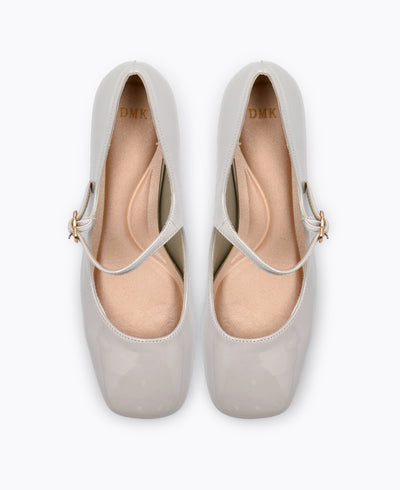 Dainty Delight Mary Janes - Grey