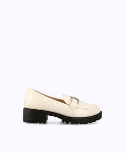 Romeo Platform Loafers - Beige