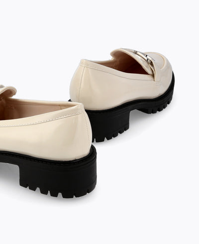 Romeo Platform Loafers - Beige