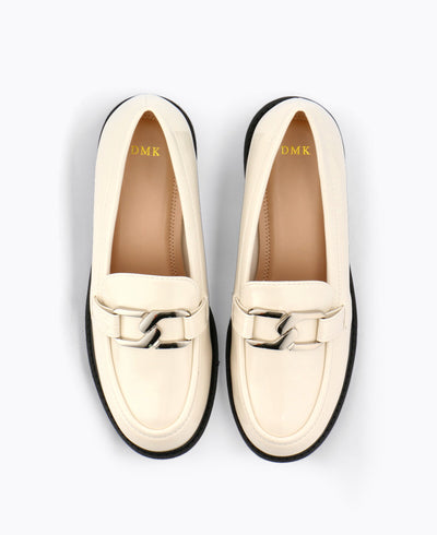 Romeo Platform Loafers - Beige