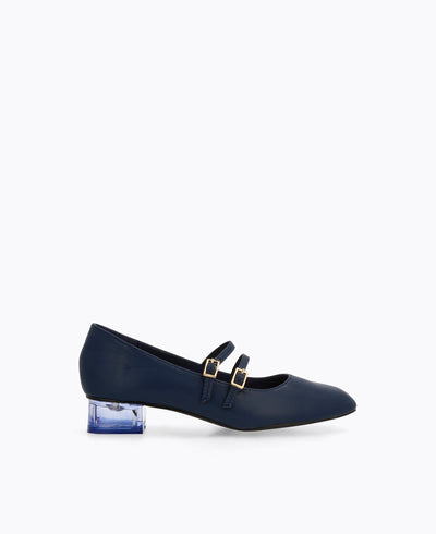 Carrie Mary Janes - Matte Navy