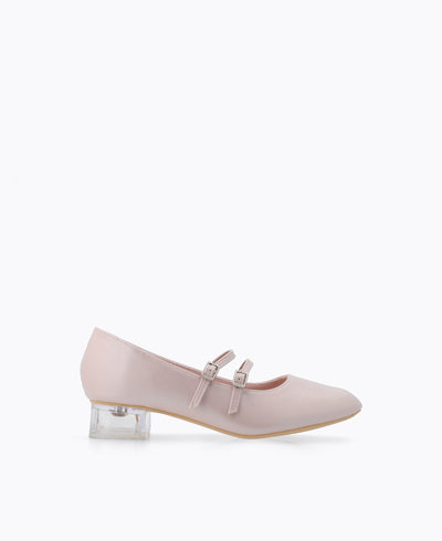 Carrie Mary Janes - Pearl Pink