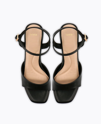 Maya Platform Heel Sandals - Black