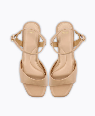 Maya Platform Heel Sandals - Taupe