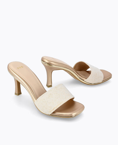 Akari Heel Sandals - Gold