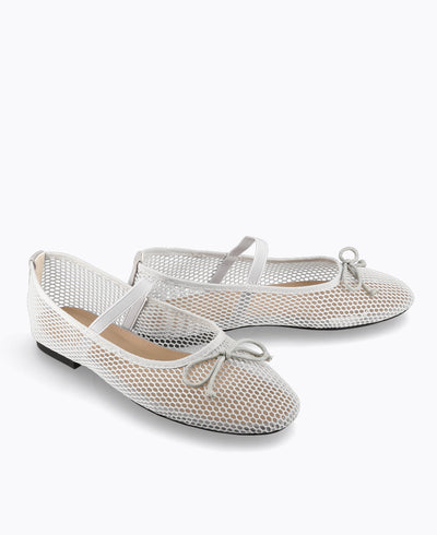 Kate Ballerina Flats - Grey