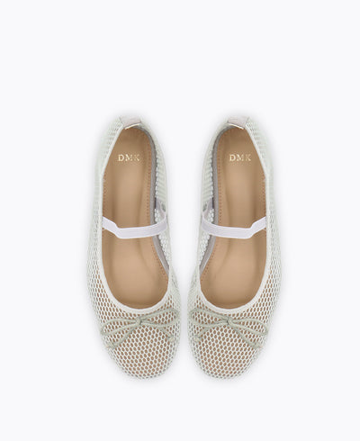 Kate Ballerina Flats - Grey