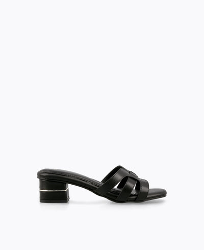 Enika Heel Sandals - Black