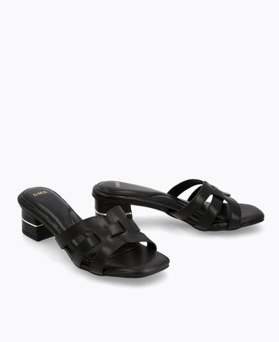 Enika Heel Sandals - Black