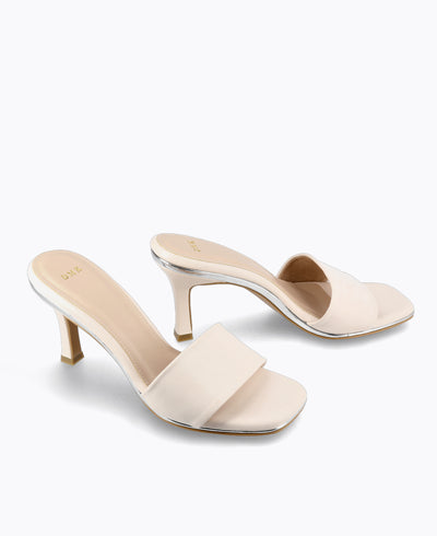 Akari Heel Sandals - Beige