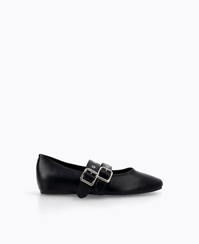 Zora Flat Pumps - Black