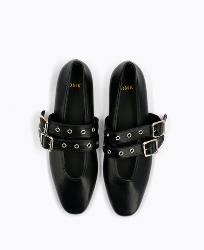 Zora Flat Pumps - Black